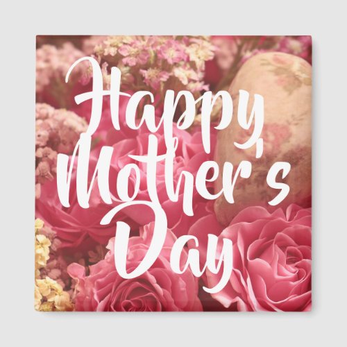 Happy Mothers Day Heart Roses Magnet