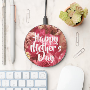 Happy Mother’s Day Heart Roses Wireless Charger