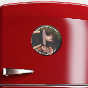 Happy Mother’s Day Mom-My Best Friend Custom Photo Magnet