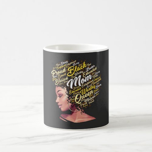 Happy Mothers Day Mom Queen African American Coffee Mug