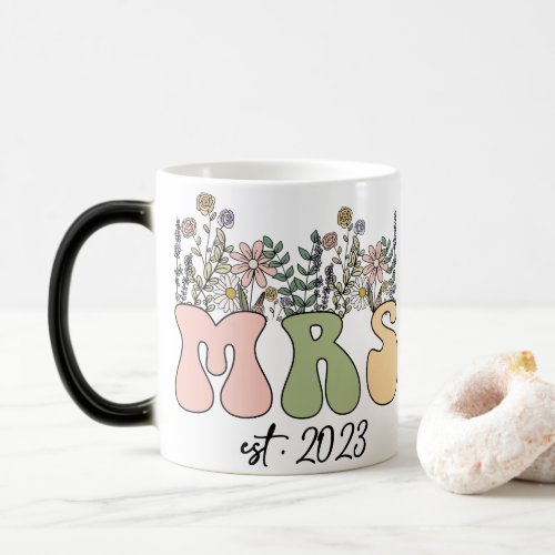Happy Motherâs Day Mrs Gift Floral Magic Mug
