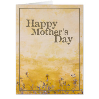 Happy Mother’s Day on Vintage Flower Meadow - Eng Card