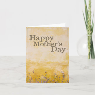 Happy Mother’s Day on Vintage Flower Meadow - Eng Card