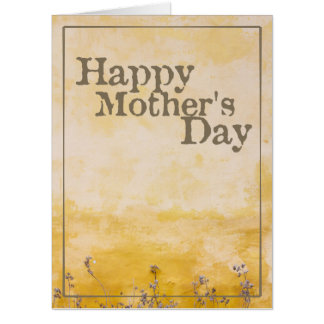 Happy Mother’s Day on Vintage Flower Meadow - Eng Card