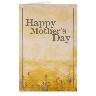 Happy Mother’s Day on Vintage Flower Meadow - Eng Card