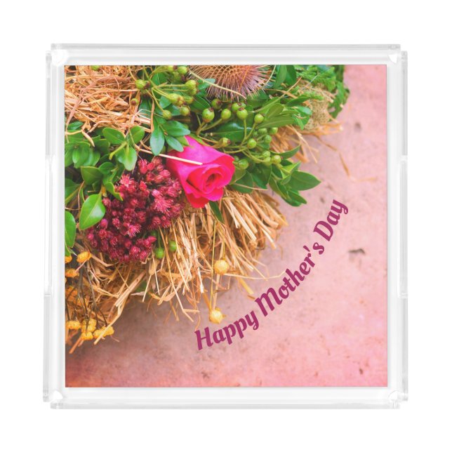 Happy Mother´s Day,Personalized Acrylic Tray (Front)