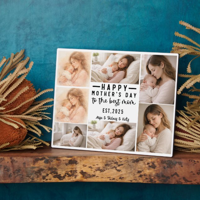 Happy Mother’s Day | Personalized Photo Plaque (Side)
