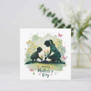 Happy Mother’s Day – Planting Memories Watercolor Holiday Card