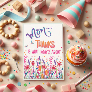 Happy Mother’s Day Thank You Wildflowers Fun Card