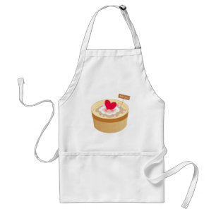 Happy Mother'd Day - Sweet Love Heart Cake Adult Apron