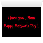 HAPPY MOTHER'S DAY (Inside Horizontal (Bottom))