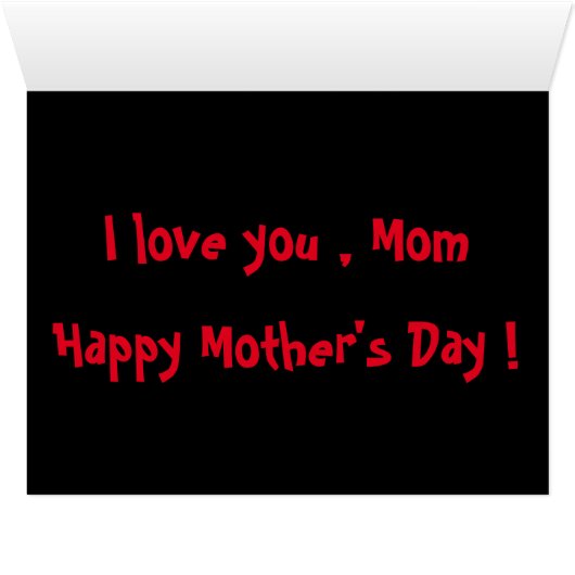 HAPPY MOTHER'S DAY (Inside Horizontal (Bottom))