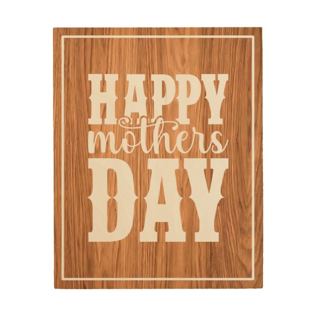 Happy Mother's Day-11344 Wood Wall Art (Front)