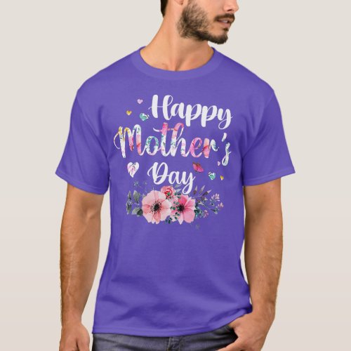 Happy Mothers Day 2022 Cute Floral for Women Mom G T_Shirt