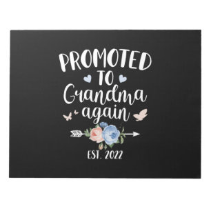 Happy Mother's Day 2022 Promoted To Grandma Again Notepad