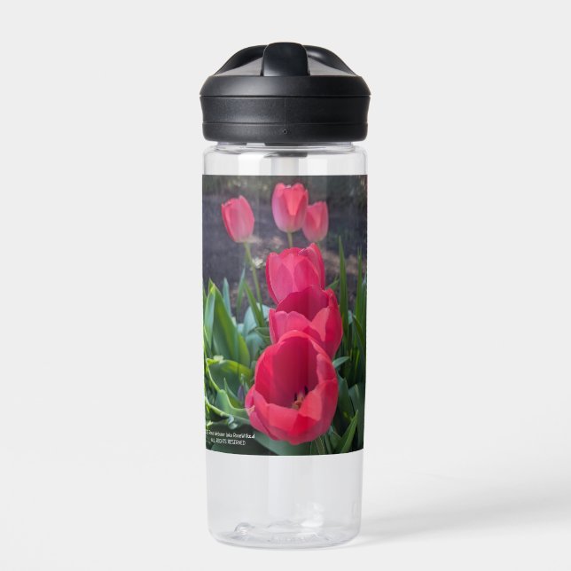 Happy Mother's Day 2025 by RoseWrites Water Bottle (Front)