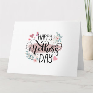 Happy Mother's Day 2025 Cute Floral for Women Mom Card