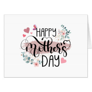 Happy Mother's Day 2025 Cute Floral for Women Mom  Card
