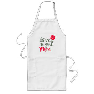 happy mothers day 2025 love u mom SHIRT Long Apron