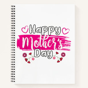 Happy Mother's Day 2025 Tshirt for Women Mom Grand Notebook