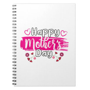 Happy Mother's Day 2025 Tshirt for Women Mom Grand Notebook