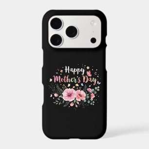 Happy Mother's Day 2026 Cute Floral for Women Mom iPhone 17 Pro Case