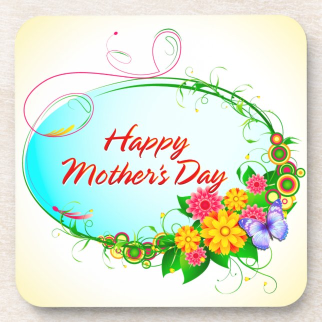 Happy Mother's Day 6 Coaster (Front)