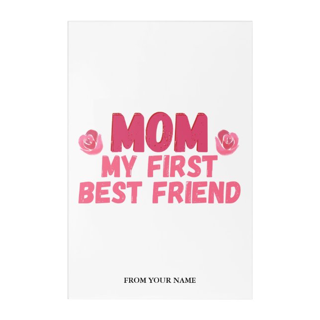 Happy Mother's Day Acrylic Wall Art (Front)