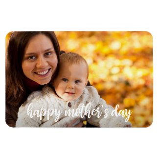 Happy Mother's Day Add Your Own Photo Template Magnet