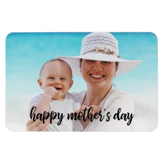 Happy Mother's Day Add Your Own Photo Template Magnet