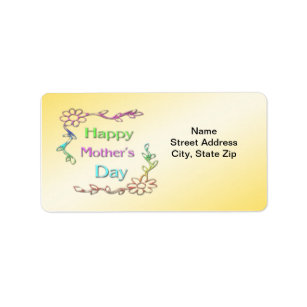 Happy Mother's Day Address Label