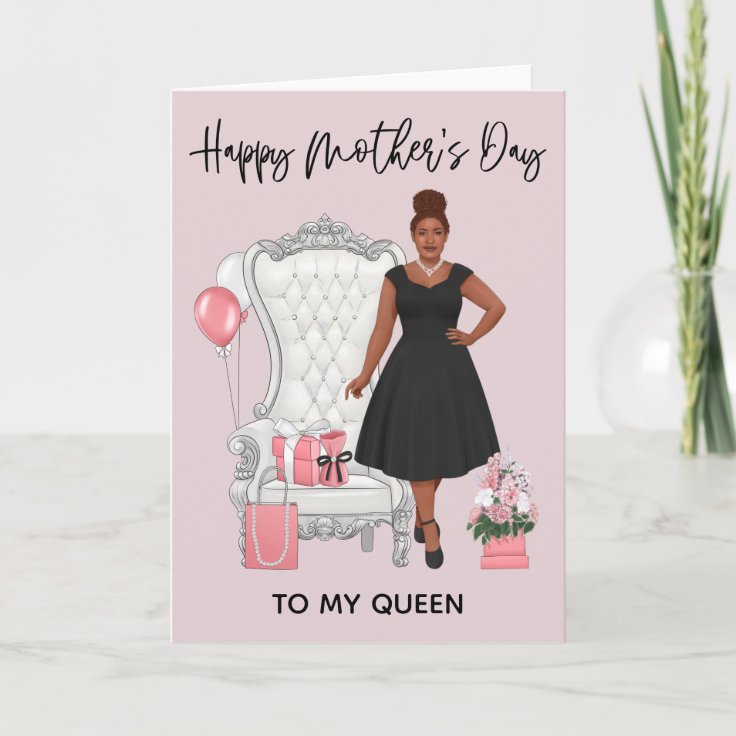 Happy Mother's Day African American Woman Card | Zazzle