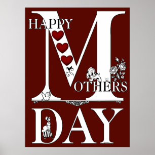 Happy Mothers Day Archival Poster Paper