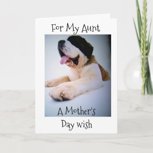 HAPPY MOTHERS DAY AUNT MOTHERS DAY CARD