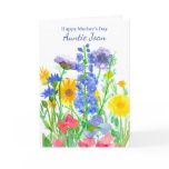 Happy Mother's Day Aunt Wildflower Bouquet Card Happy Mother's Day Aunt Wildflower Bouquet Card