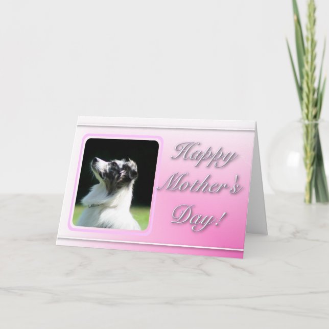 Happy Mother's Day Australian Shepherd card (Front)