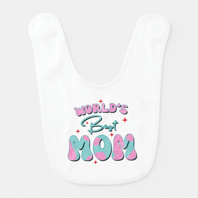 Happy Mothers Day Baby Bib (Front)