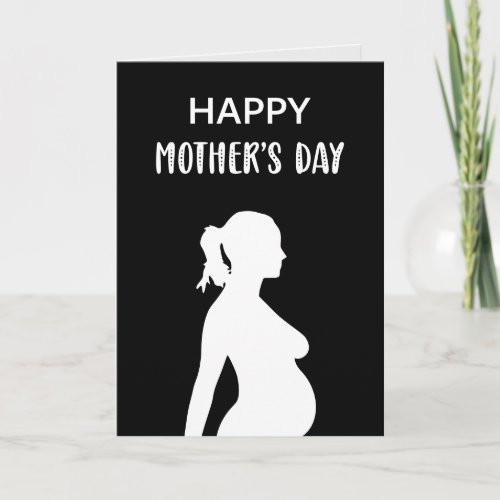 Happy Mothers Day Baby Bump Pregnant Mom To Be Card