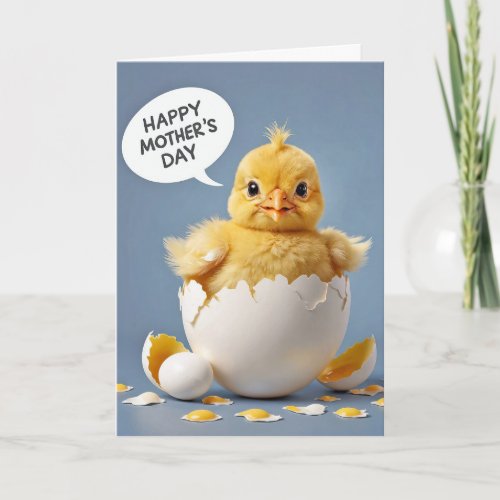 Happy Mothers Day Baby Chick Card