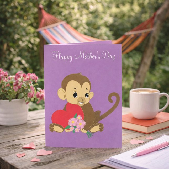Happy Mother's Day Baby Monkey Card (Creator Uploaded)