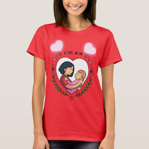 Happy Mothers Day Balloons Cool Quote Mother Illu T_Shirt