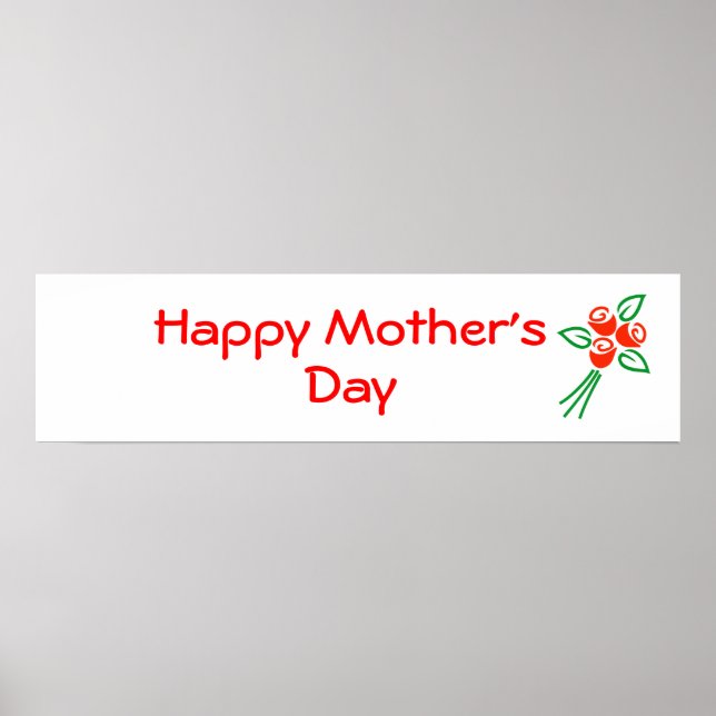 Happy Mother's Day Banner Poster (Front)