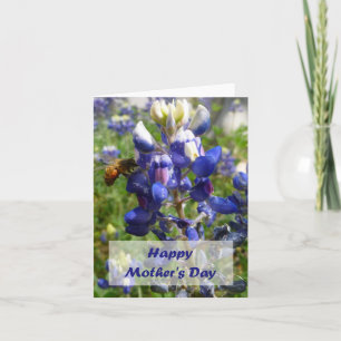 Happy Mother's Day Bee & Blue Bonnet Card