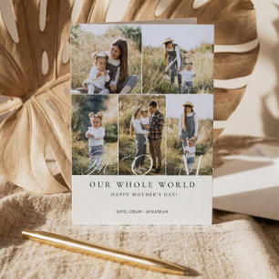 Happy Mother's Day Best Mom Ever Photo Collage Card