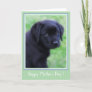 Happy Mother's Day Black Labrador Puppy - Cute Dog Thank You Card