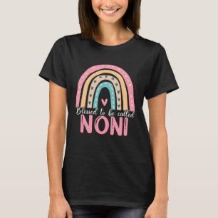 Happy Mothers Day Blessed To Be Called Noni Rainbo T-Shirt