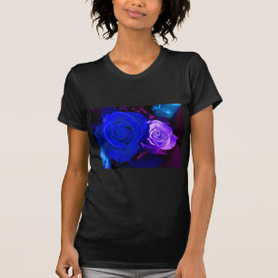 Happy Mother's Day Blue Purple Roses T-Shirt