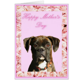 Happy Mother&#39;s Day Boxer greeting card