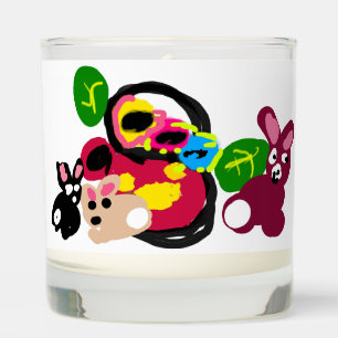 Happy mothers day bunnies and rabbit  scented candle