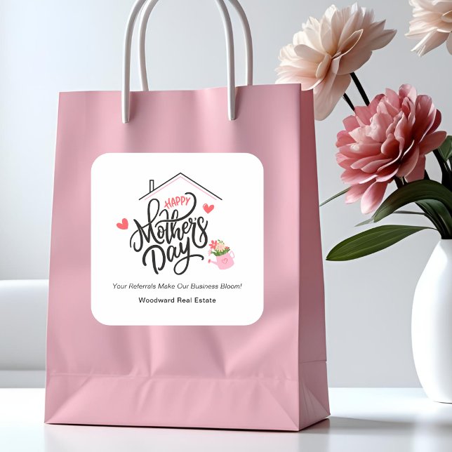 Happy Mother's Day Business Bloom | Real Estate  Square Sticker (Creator Uploaded)